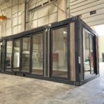 Luxus-Bürocontainer aus Holz