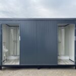 Sanitärcontainer 4x2 m WC doppelt mit Duschen