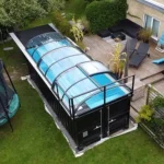 Pool-Container mit Dach Premium-Paket 6,2x2,5 m