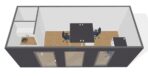Bürocontainer 21 m² mit WC und Küchenzeile – Bild 6