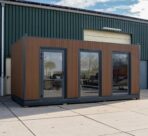 Bürocontainer 6x3 Meter Modell Mailand