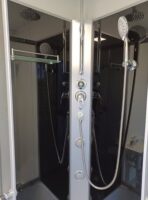 Sanitärcontainer WC Dusche mit Heizkessel und Kippfenster – Bild 4