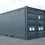 15 Fuß Container mit Elektroinstallation, Lüftungsgittern und Schlüsselschloss