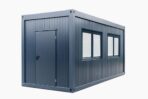 WBC8 Bürocontainer – 20 Fuß, extra groß, Fenster + Heizung