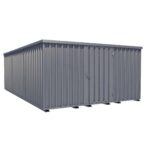 XXL-Reifenlagerbehälter H 2445 x B 4100 x T 6300 mm Einflügelige Tür an der Vorderseite