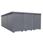 XXL-Reifenlagerbehälter H 2445 x B 4100 x T 6300 mm Einflügelige Tür an der Vorderseite